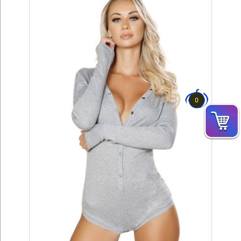 Sexy thermal lounge wear romper Small/Medium